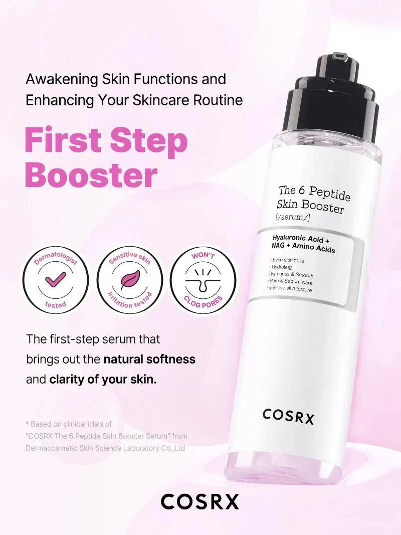 Cosrx The 6 Peptide Skin Booster Serum Hyaluronic + Nag + Amino Acids 150Ml