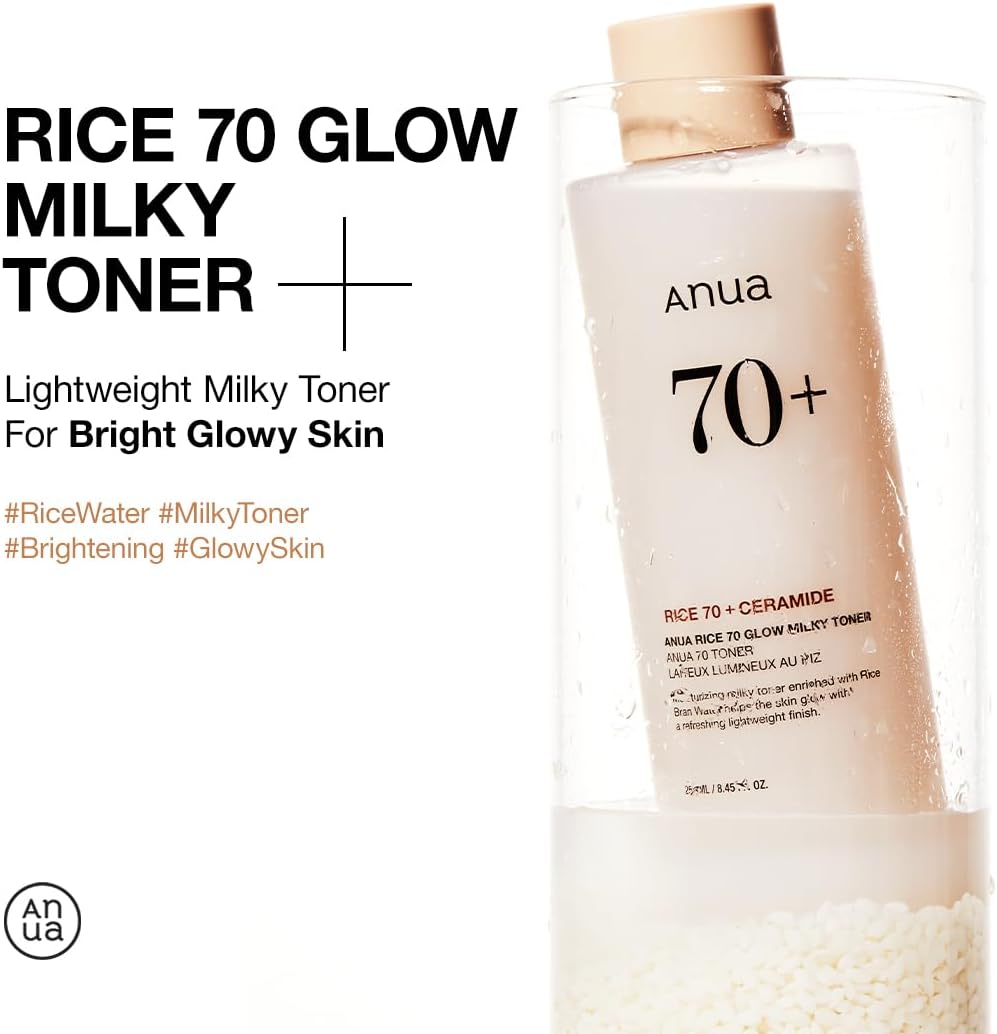 Anua Rice 70+ Ceramide Glow Milky Toner 250Ml