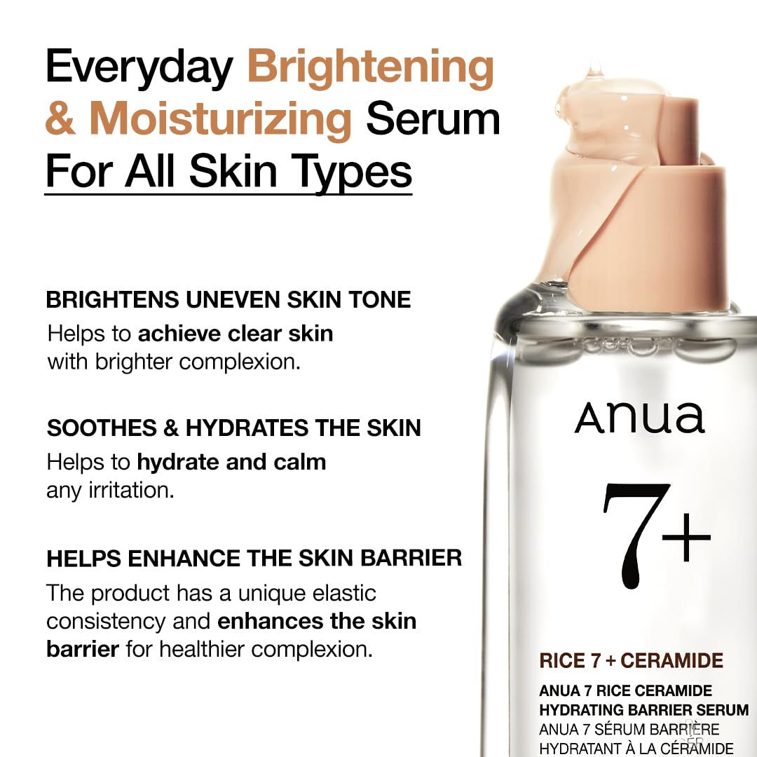 Anua Rice 7+ Ceramide Hydrating Barrier Serum 50Ml