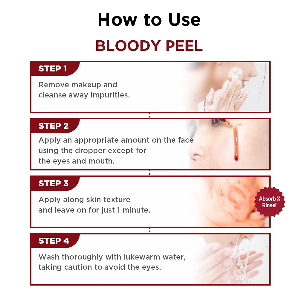 Skin100 Zombie Beauty Bloody Peel AHA Peel 30Ml