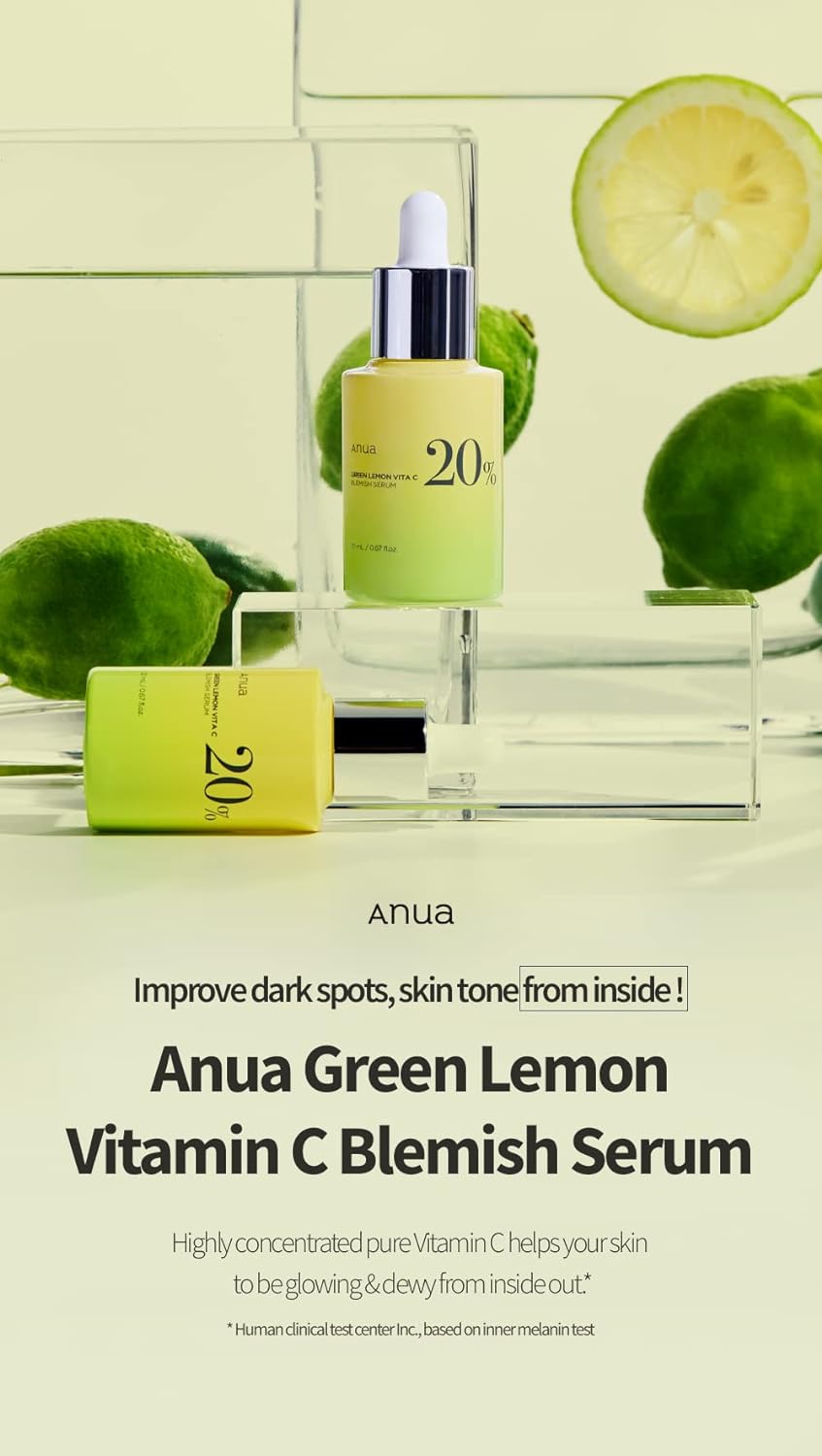 Anua Green Lemon Vita C Blemish Serum 20% 20g