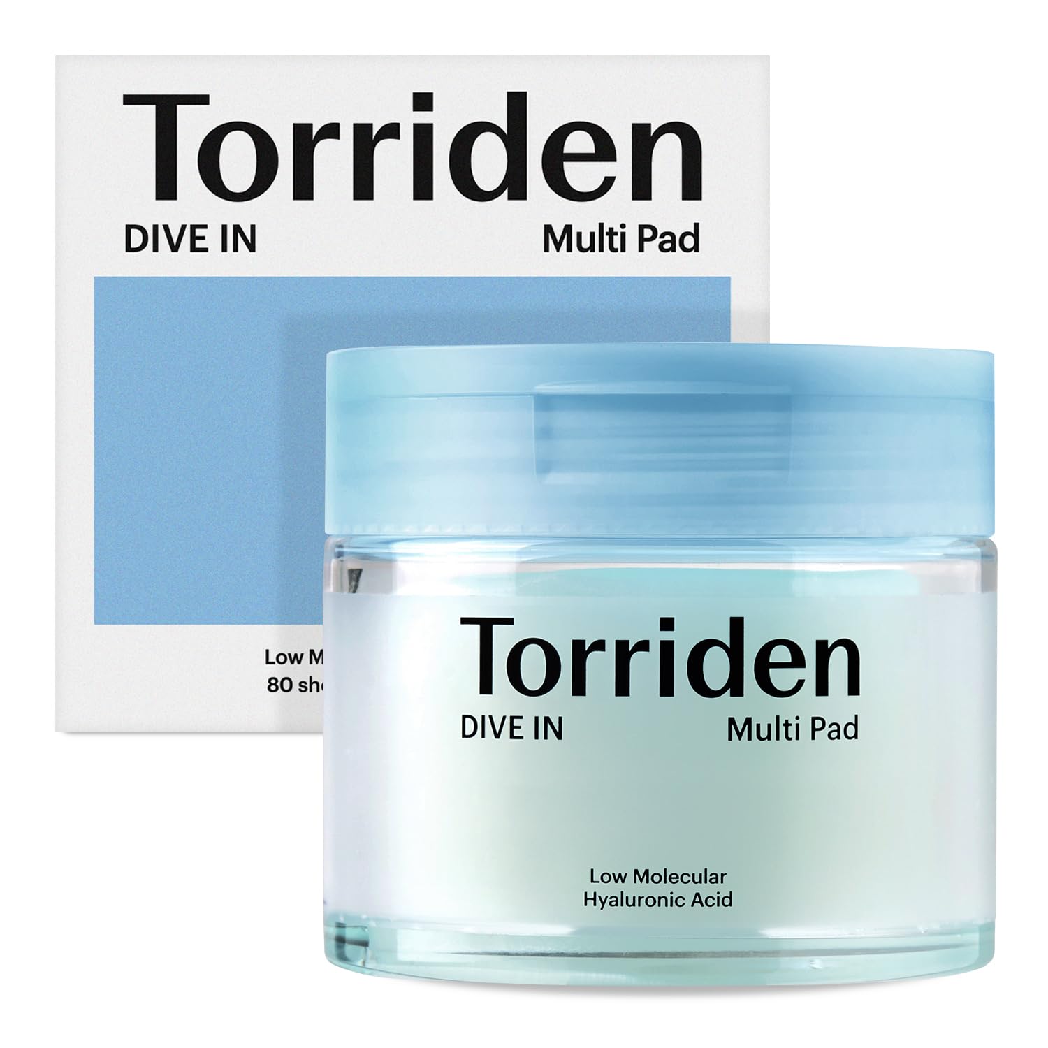 Torriden Dive In MultiPad Low Molecular Hyaluronic Acid 80Sheets-160Ml