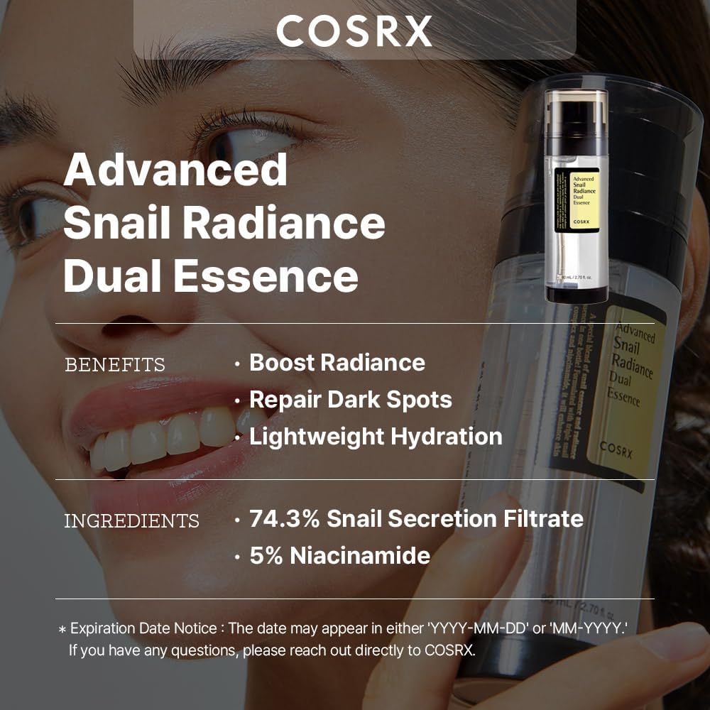 Cosrx Advanced Snail Radiance Dual Serum 80Ml