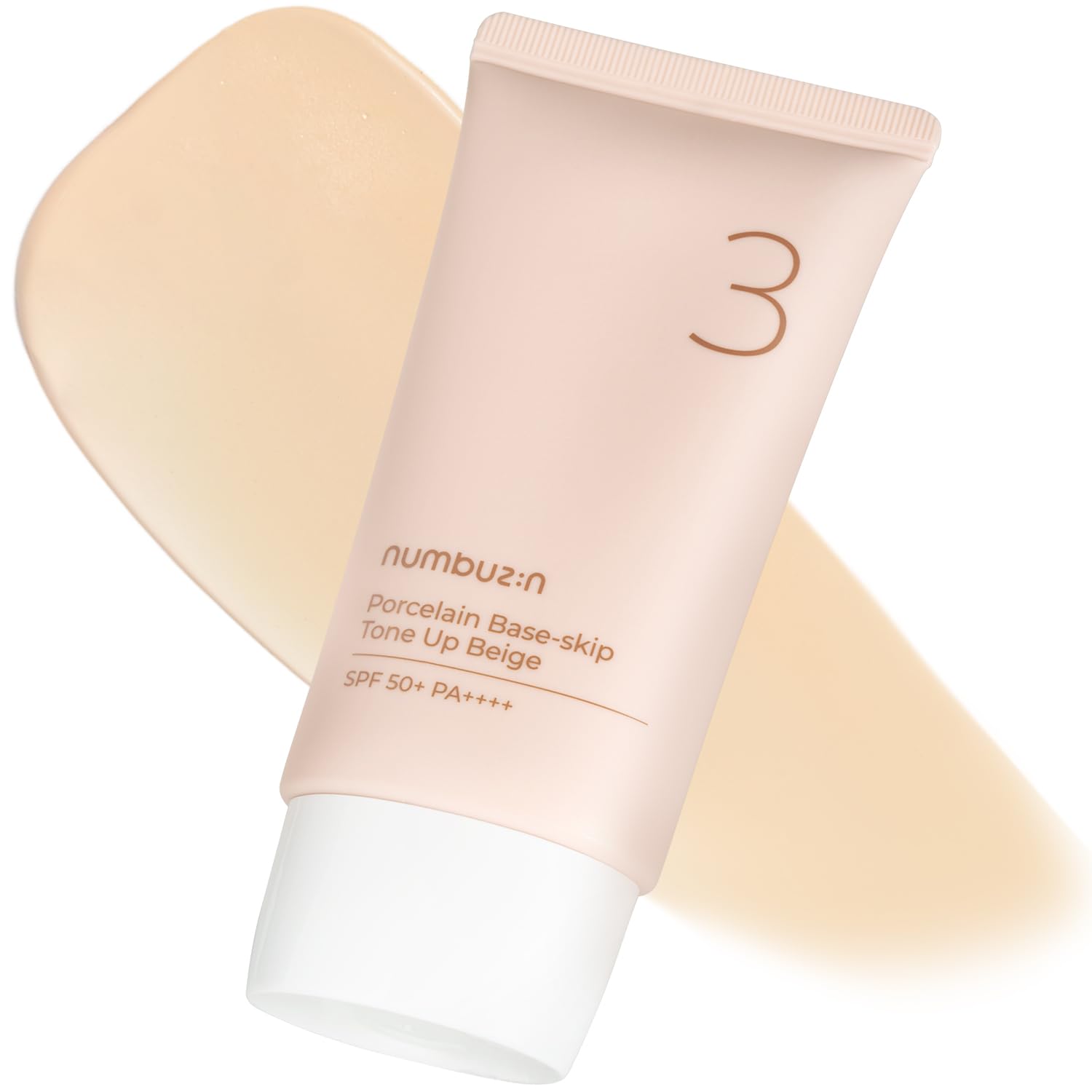 Numbuzin Porcelain Base-Skip Tone Up Beige SPF50+ PA+++