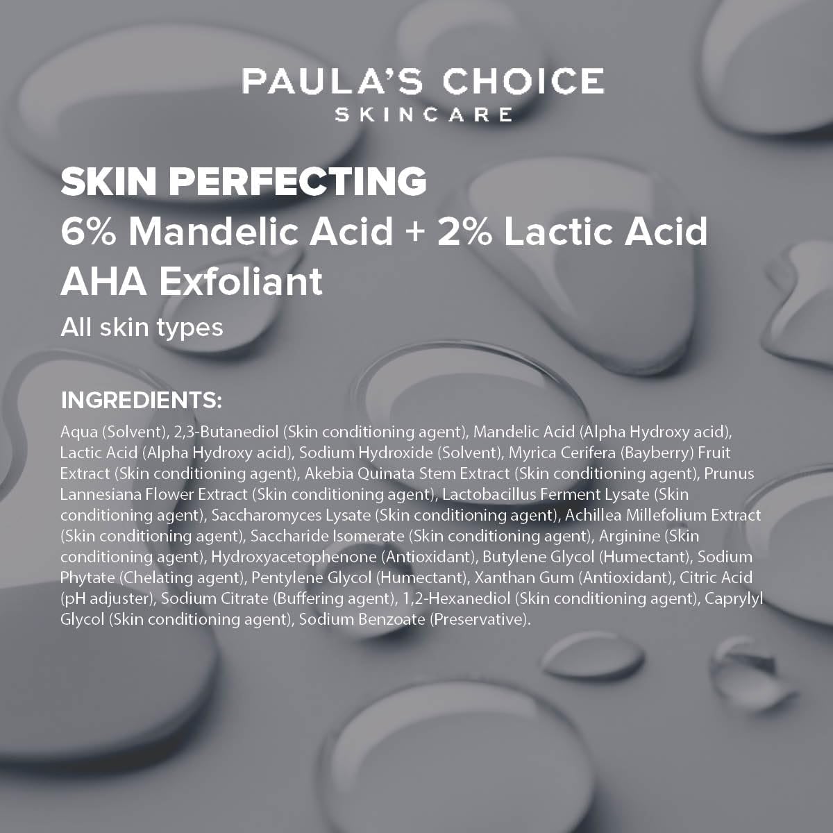 Paula's Choice 6% Mandelic Acid +2% Lactic Acid Liquid Exfoliant 88Ml