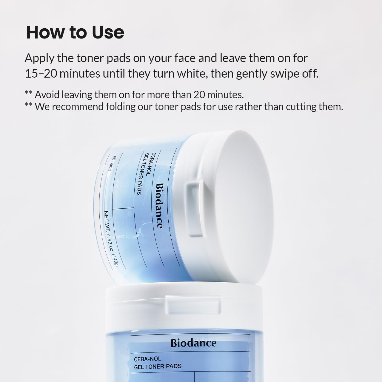 Biodance Cera-Nol Gel Toner Pads 60 Pads