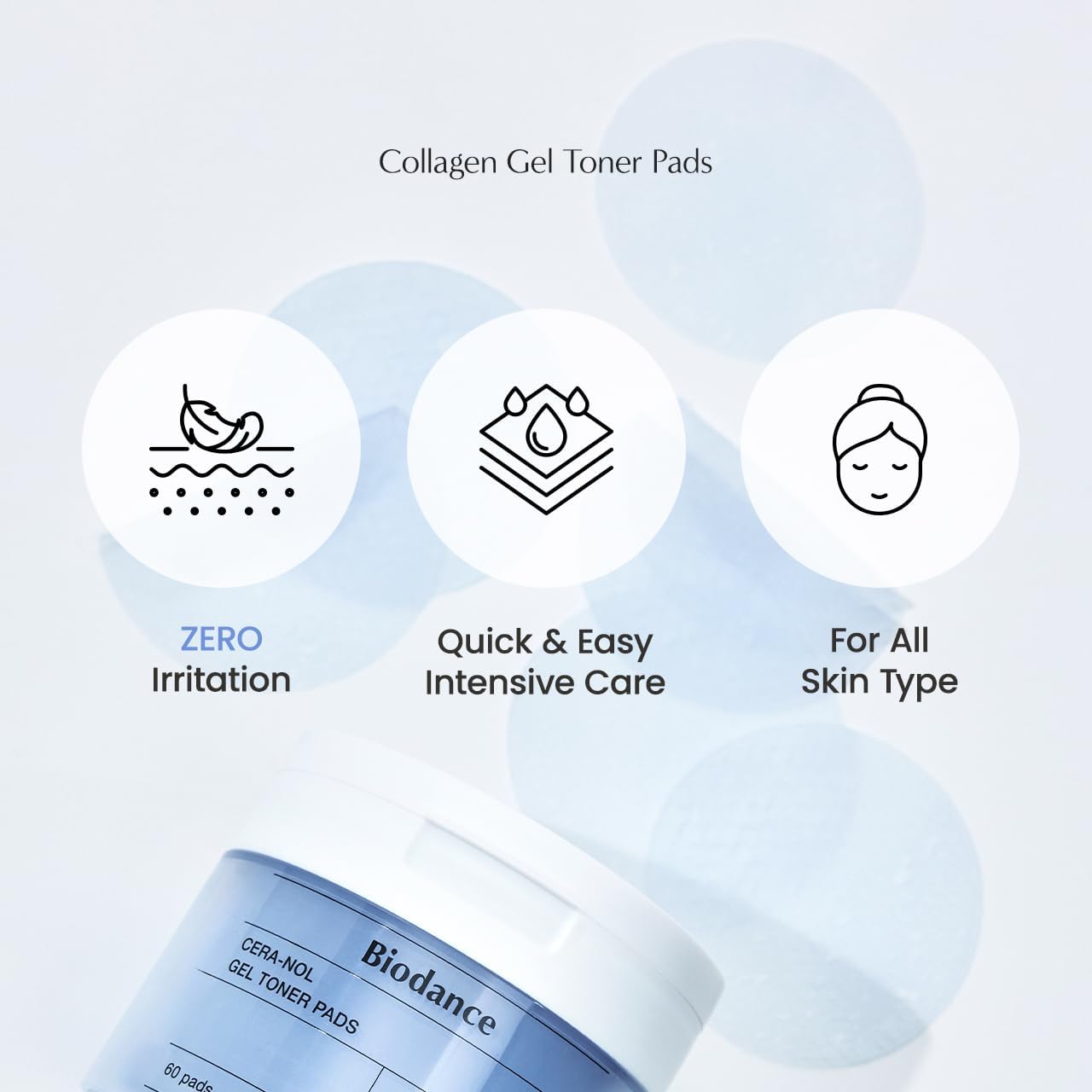 Biodance Cera-Nol Gel Toner Pads 60 Pads