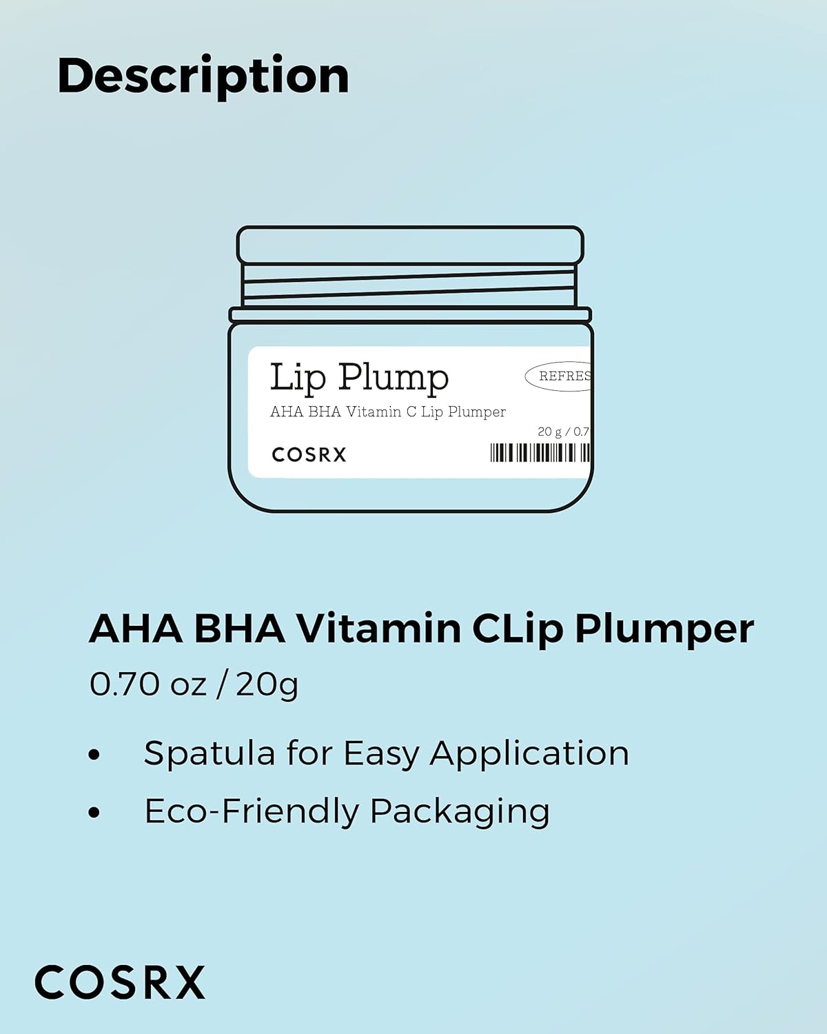 Cosrx Lip Plump AHA BHA Vitamin C Lip Plumber 20g