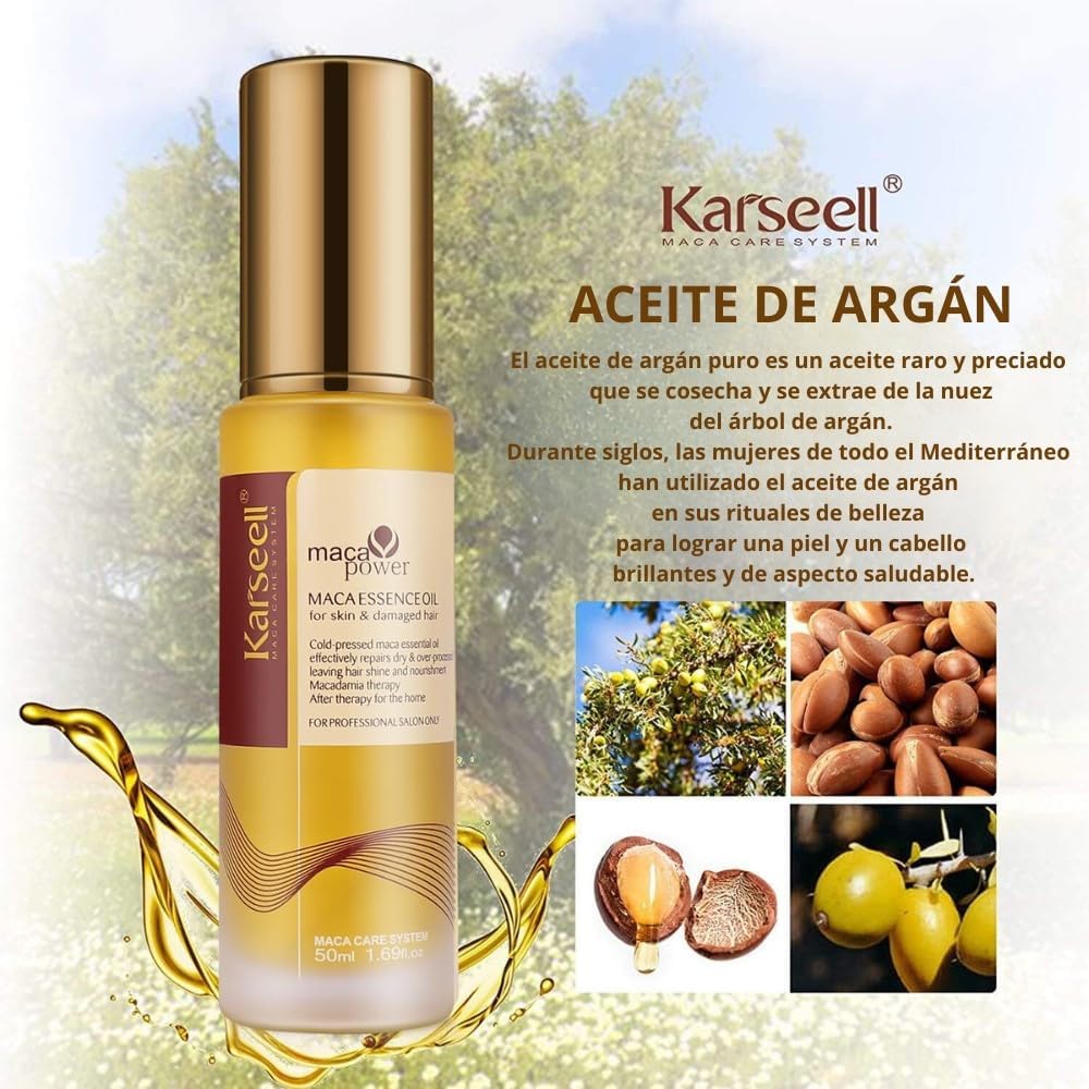 Karseel Maca essence Oil For Body Damaged Hair 50Ml