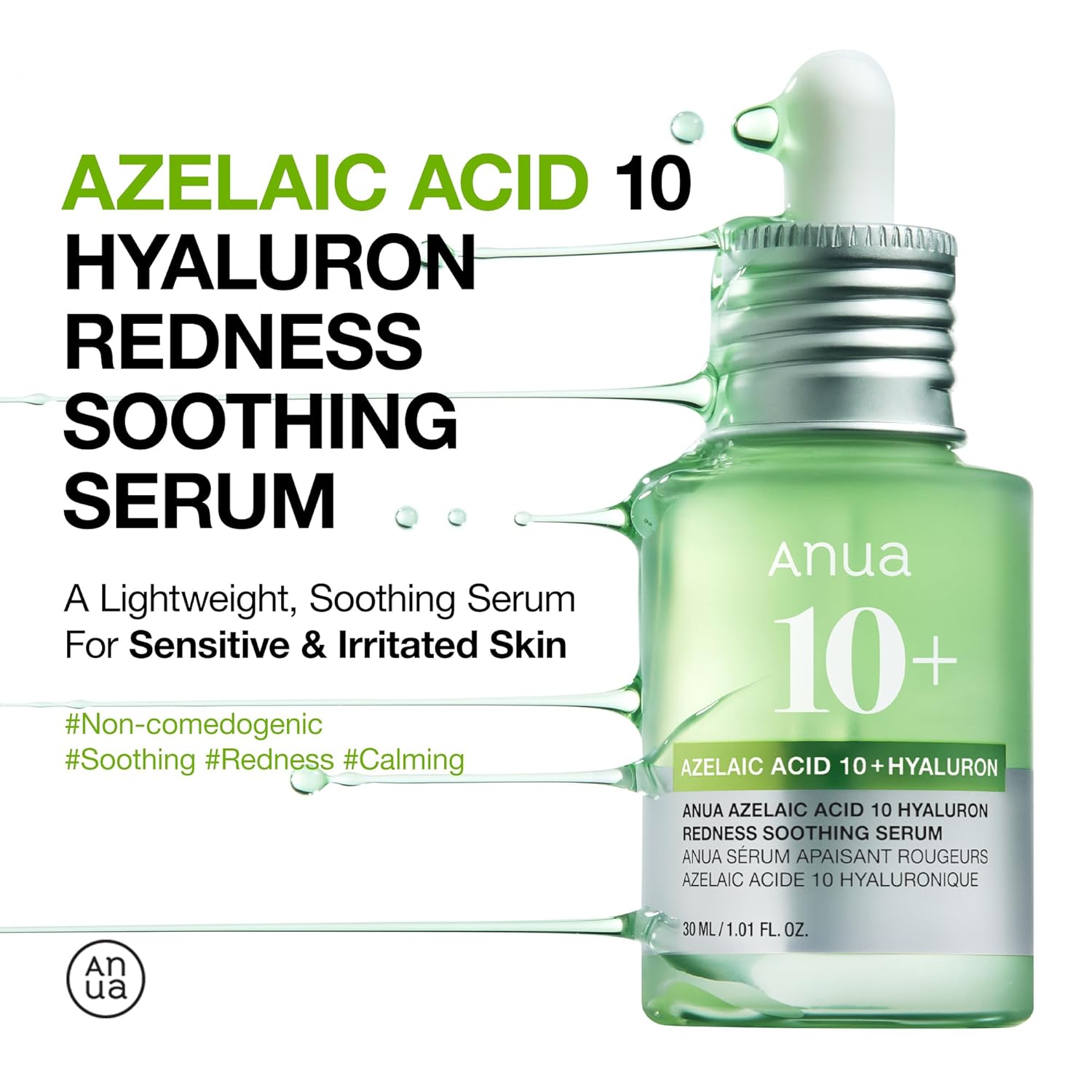Anua Azelaic Acid 10 + Hyaluron Redness Soothing Serum 30Ml