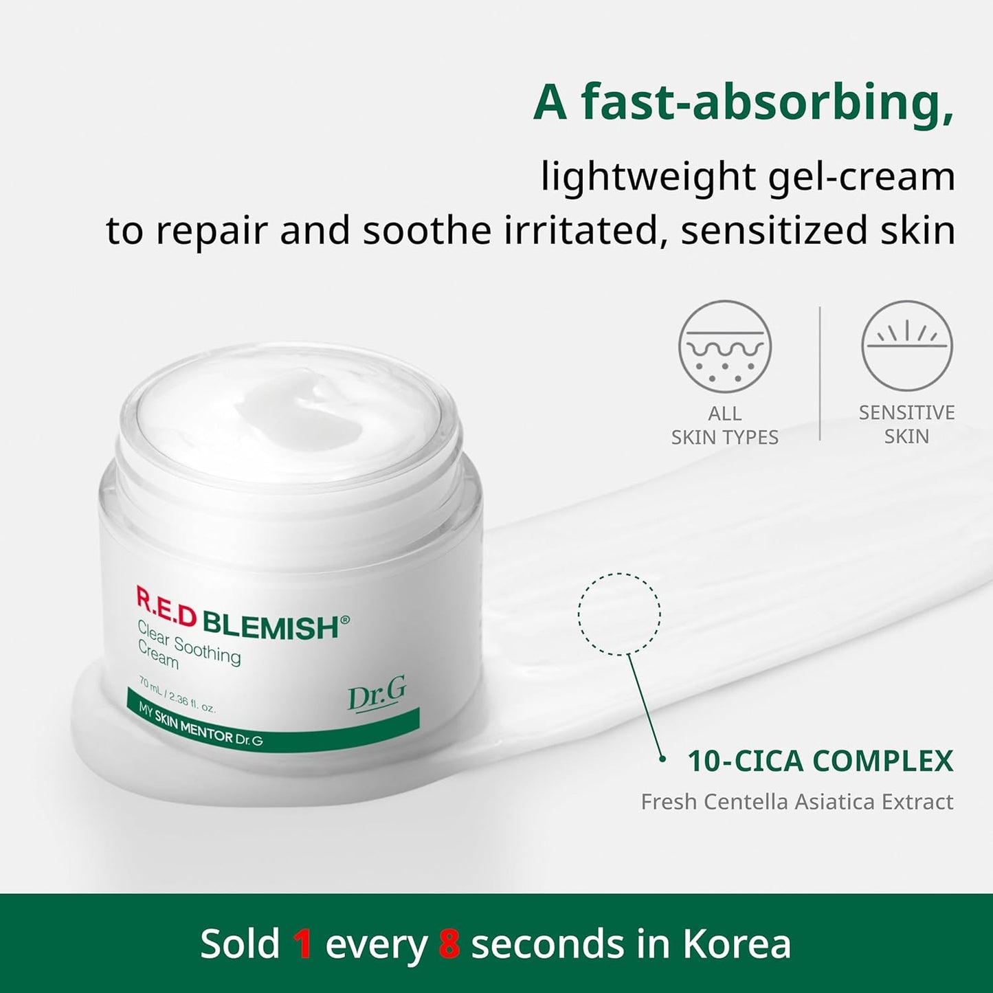 Dr.G R.E.D Blemish Clear Soothing Cream 70Ml