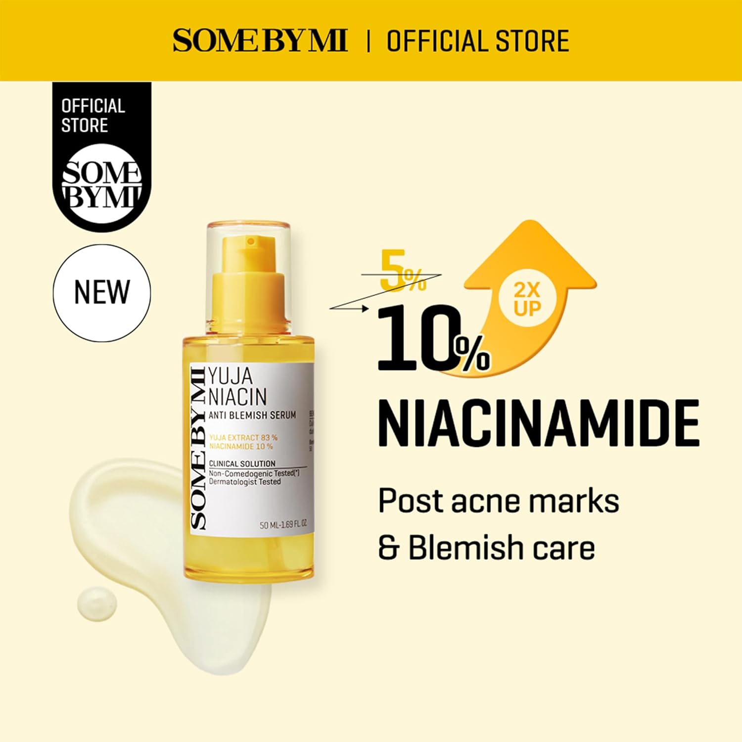 Some By Mi Yuja Niacin Anti-Blemish Serum New Version Yuga 83% + Niacinamide 10% 50Ml