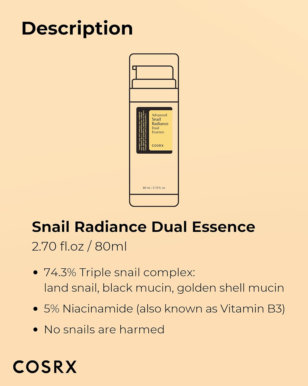 Cosrx Advanced Snail Radiance Dual Serum 80Ml