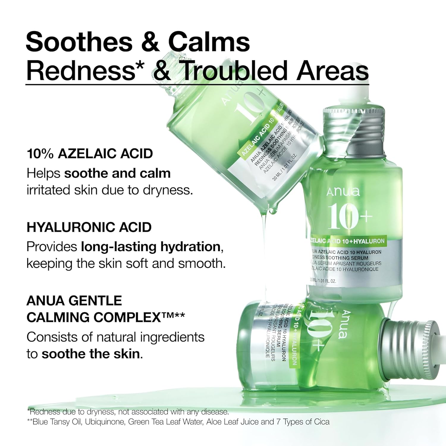 Anua Azelaic Acid 10 + Hyaluron Redness Soothing Serum 30Ml