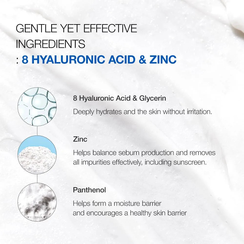 Anua Hyaluronic Acid 8 + Panthenol Hydrating Gentle Foaming Cleanser 150Ml