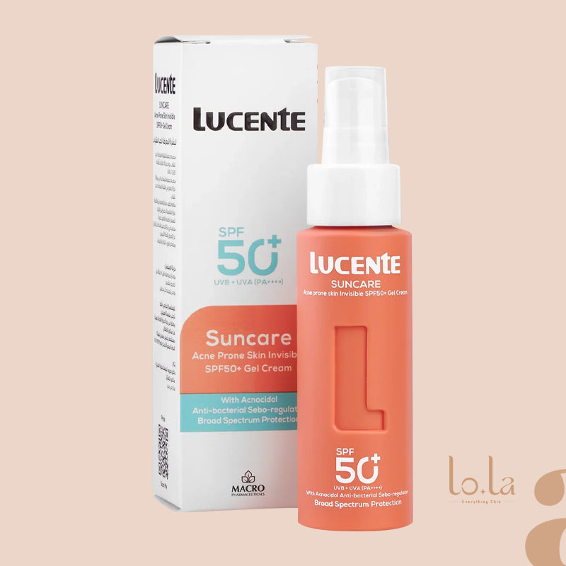 Lucente Suncare Acne Prone Skin Invisible SPF50+ Gel Cream 50Ml