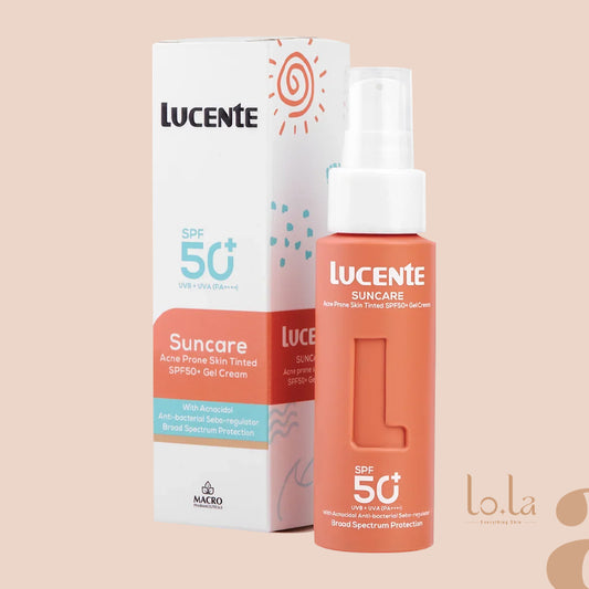 Lucente Suncare Acne Prone Skin Tinted Spf50+ Gel Cream 50Ml