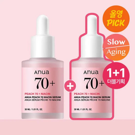 Anua Peach 70+Niacin Serum 1+1 New Edition