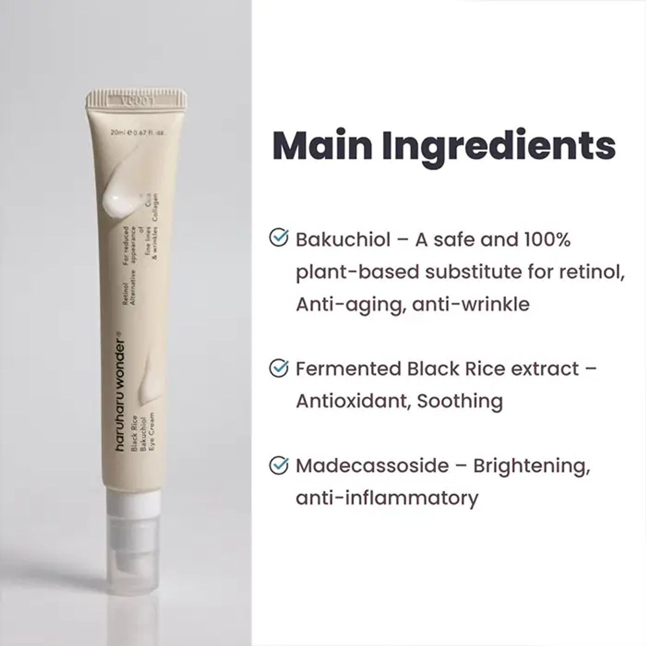 Haruharu Wonder Black Rice Bakuchol Eye Cream 20Ml