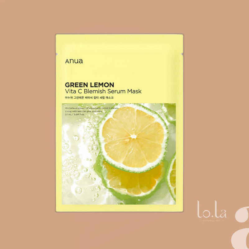 Anua Green Lemon Vita C Blemish Serum Mask 25Ml