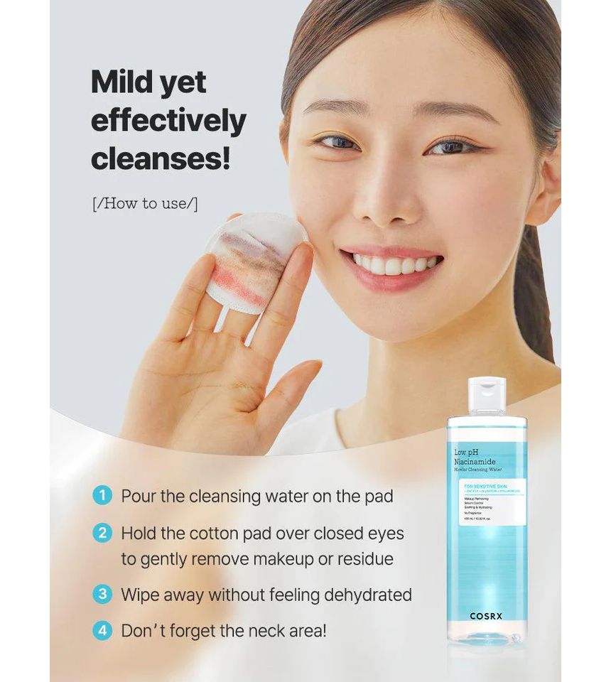 Cosrx Low PH Niacinamide Micellar Cleansing Water 400Ml