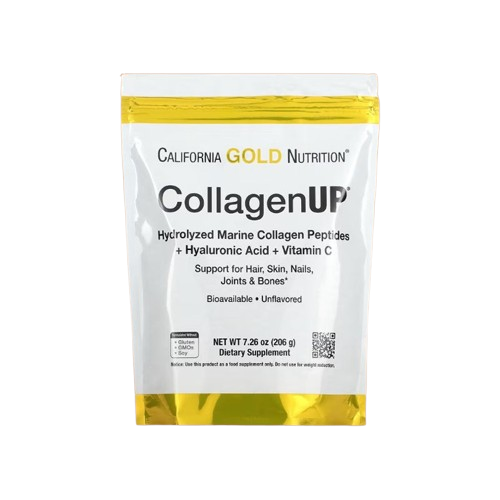 California CollagenUP Peptides Powder with Hyaluronic Acid, Support for Healthy Hair, Skin, Nails, Joints and Bones 206Gm