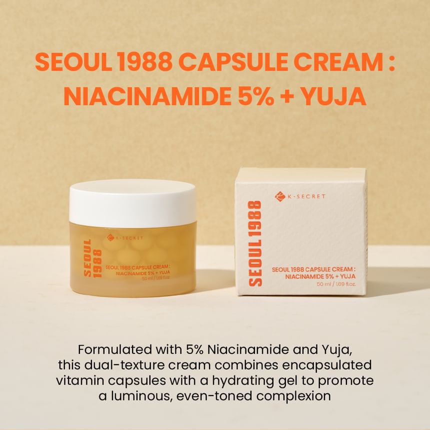 K-Secert Seoul 1988 Capsule Cream Niacinamide 5% + Yuja 50Ml