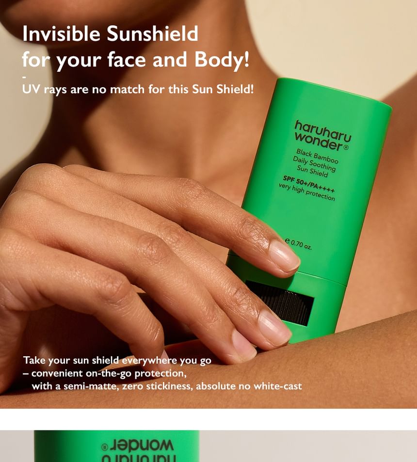Haruharu Wonder Black Bamboo Daily Soothing Sun Shield Unscented 20g