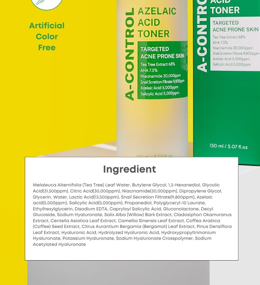 NineLess A-Control Azelaic Acid Toner 150 Ml