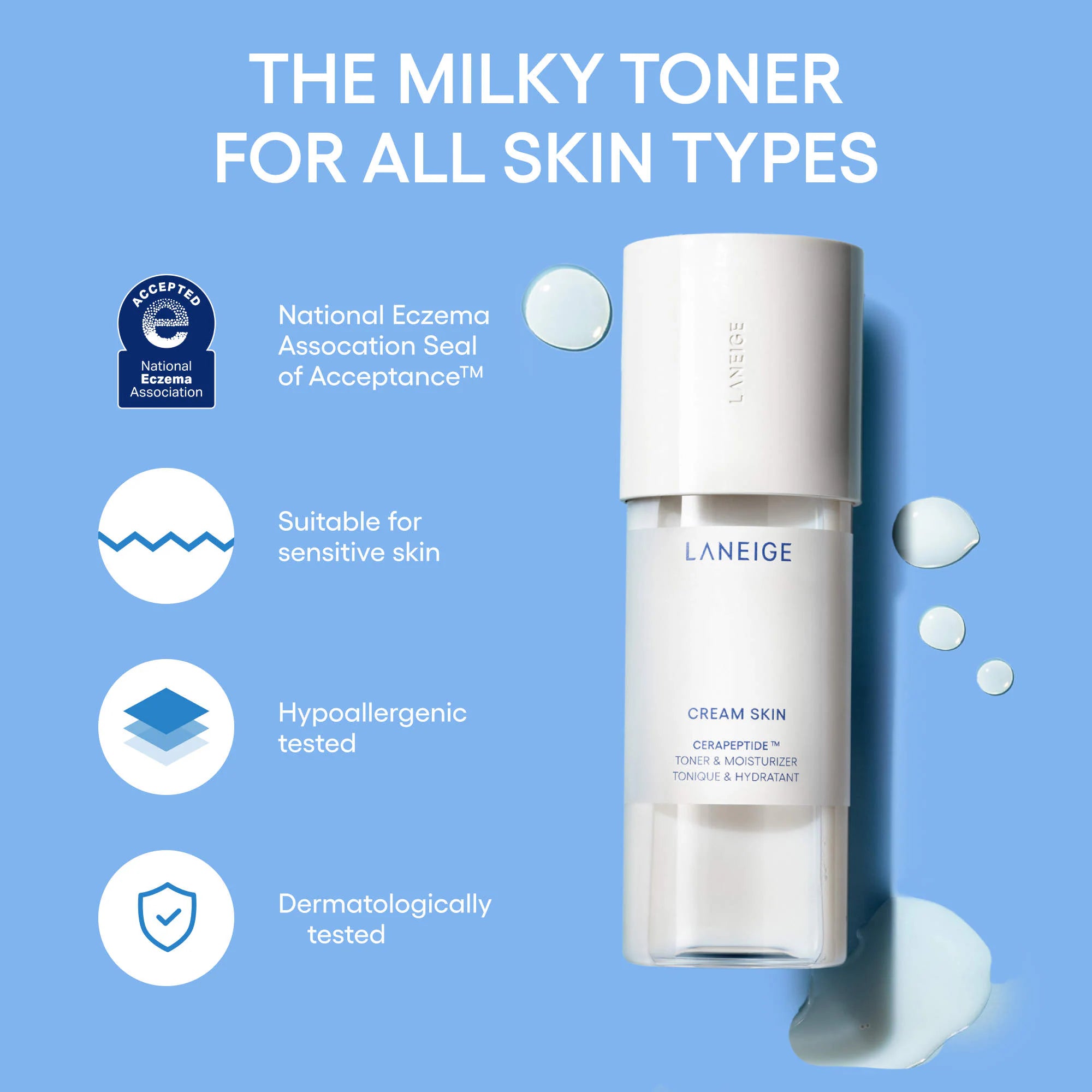 Laneige Cream Skin Cerapeptide Toner & Moisturizing 170Ml